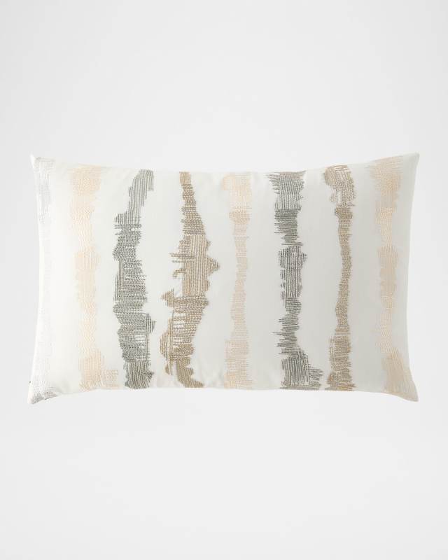 Zazzera Vertical Abstract Lines Lumbar Pillow, 18" x 30"